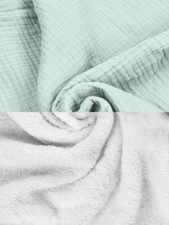 Image du produit Aspero 2x Baby Musselin Wickeltücher aus Bio-Baumwolle