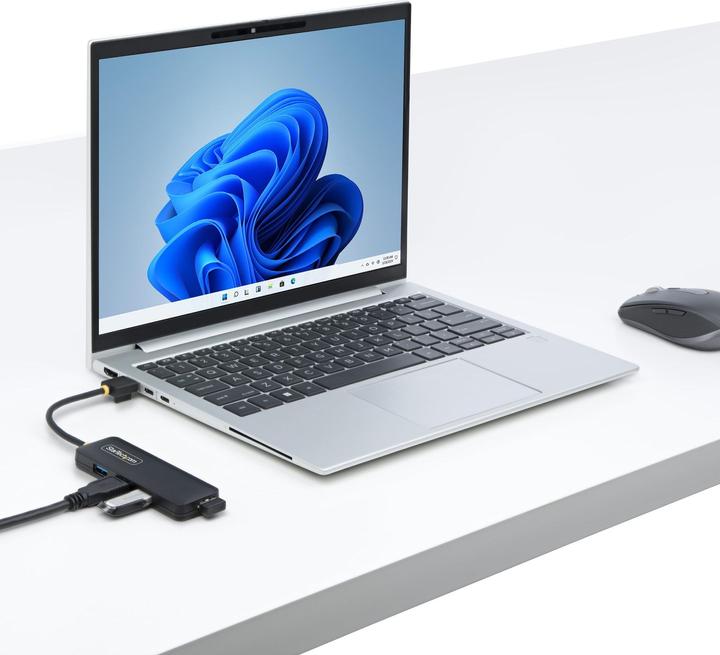Actual product image StarTech 4-Port USB-A Hub 5gbps Portable Powered Nms Ns Ctlr (USB-A, 4 Ports)