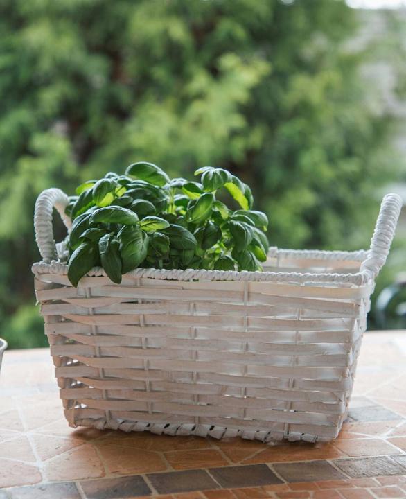 Actual product image Esmée Wicker basket with handles (1 x, 30 x 20.5 x 15 cm)