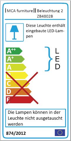 Energie-Label Room05 Romina (175 x 40 x 81 cm)
