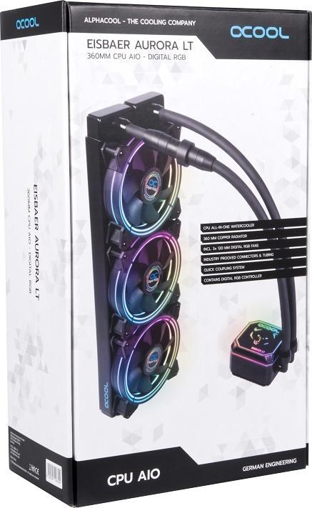 Immagine prodotto Alphacool Eisbaer Aurora LT360 CPU Digital RGB Sistema di raffreddamento ad acqua completo