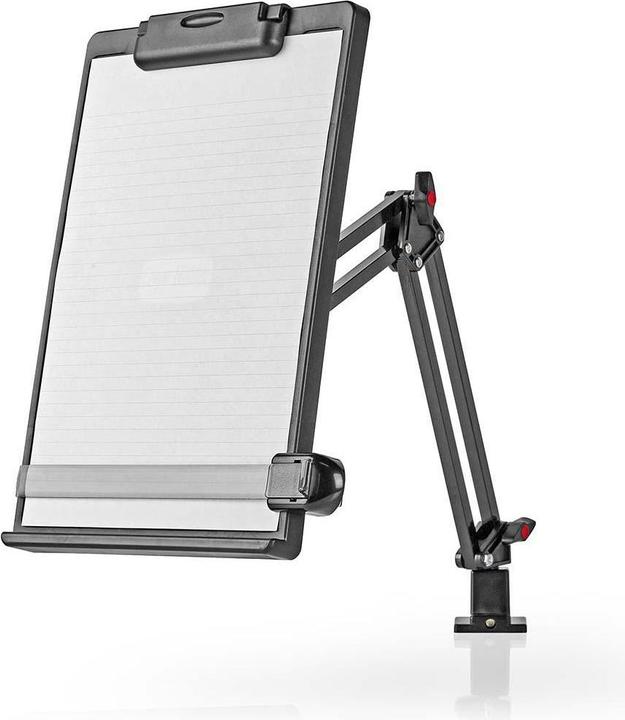 Actual product image Nedis Document Holder Ergonomic File Holder Fully Mobile Desk Holder Black Grey/Black, ER (1 x)