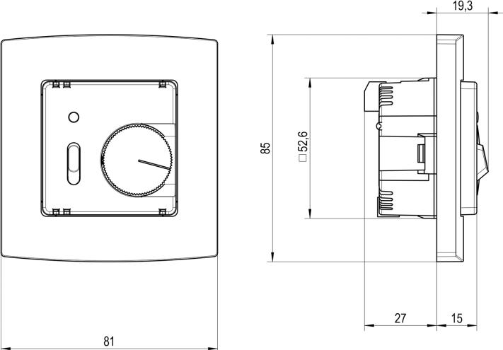 Actual product image ALRE Floor temperature controller
