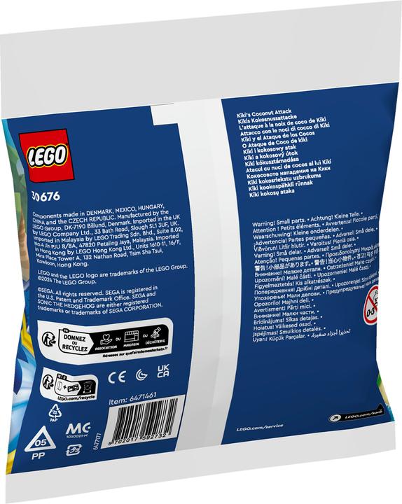 Immagine prodotto Jakks Pacific L'attacco di Kiki al cocco (30676, LEGO Sonic)