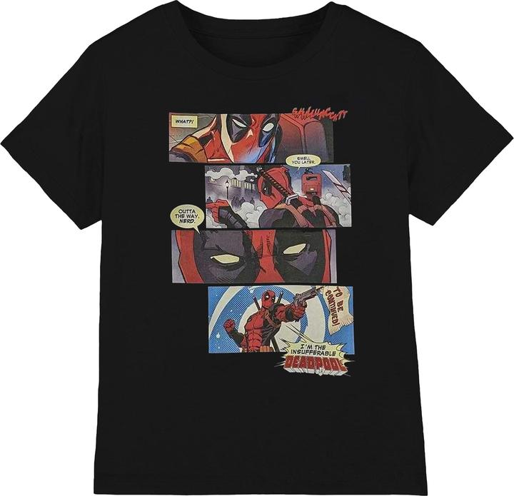 Actual product image Deadpool Unisex Adult Comic Strips T-Shirt (S)