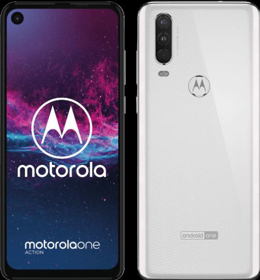 Motorola One Action (128 GB, White, 6.30", Hybrid Dual SIM, 12 Mpx, 4G)