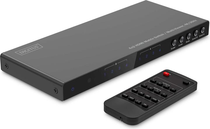 Produktbild Digitus 4x2 HDMI Matrix Switch / Multi-Viewer, 4K/30Hz