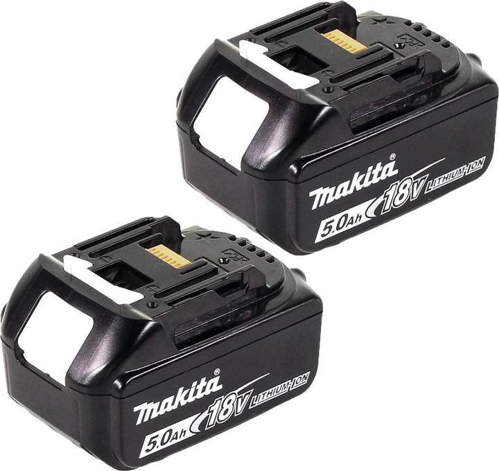Productafbeelding Makita DUC 353 T2 accu kettingzaag 36V ( 2x18V ) Borstelloos 35 cm + 2x 5,0 Ah accu - zonder oplader (Accu kettingzaag)
