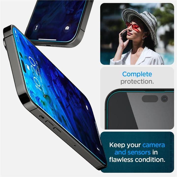 Actual product image Spigen Glass.tR EZ Fit (2 Piece, Apple iPhone 14 Pro Max)
