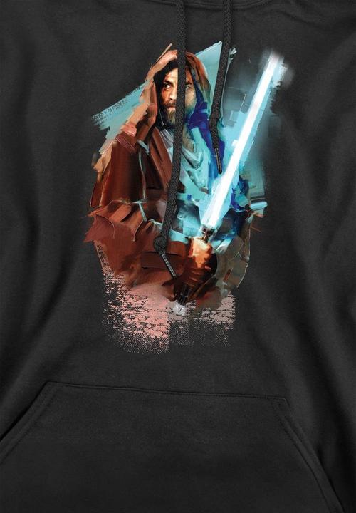 Immagine prodotto Star Wars Felpa con Cappuccio Obi Wan Kenobi Verniciato Uomo (S)
