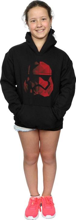 Produktbild Star Wars The Last Jedi Stormtrooper Red Cubist Helmet Kapuzenpullover Mädchen (152, 158)