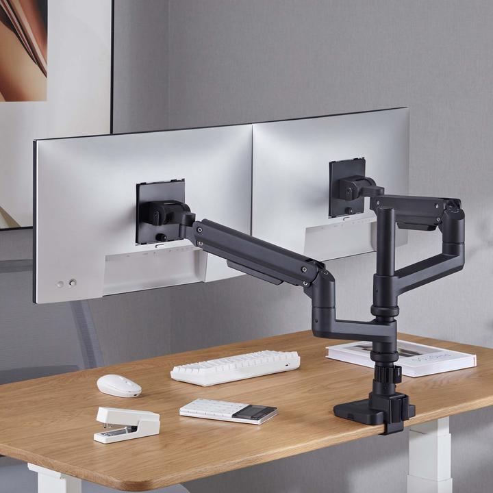 Produktbild Wiltec Zweifach Monitorhalterung Schreibtisch bis 20kg Monitorhalter VESA