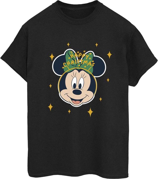 Immagine prodotto Disney Minnie Mouse Happy Christmas Maglietta Ampia Donna (S)