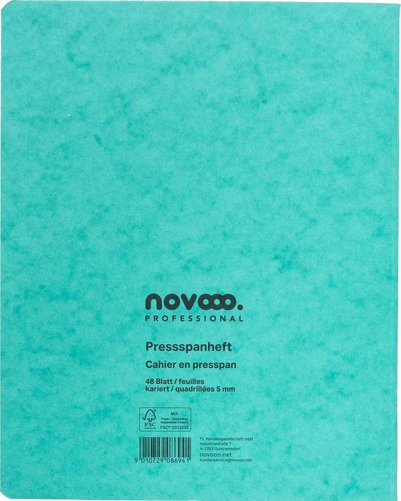 Actual product image Novooo Pressspanheft (175 x 220 mm, Checked)