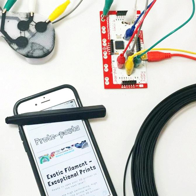 Actual product image Proto-pasta Conductive (PLA, 1.75 mm, 500 g, Black)