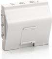 Produktbild equip Unterputzdose Einsatz French 1 Keystone RAL9010