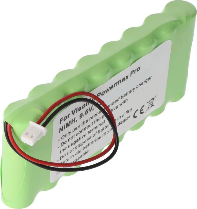 Immagine prodotto XCell Akku passend für den Visonic 0-9912-G, GP220AAH8BMX, GP180AAH8BMX, 103-300672 9,6V 2100mAh (1 pz., Specifico del dispositivo, 2100 mAh)