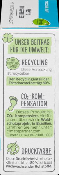 Produktbild dm alverde Feste Fusspflege mit Limetten-Echinacea-Duft