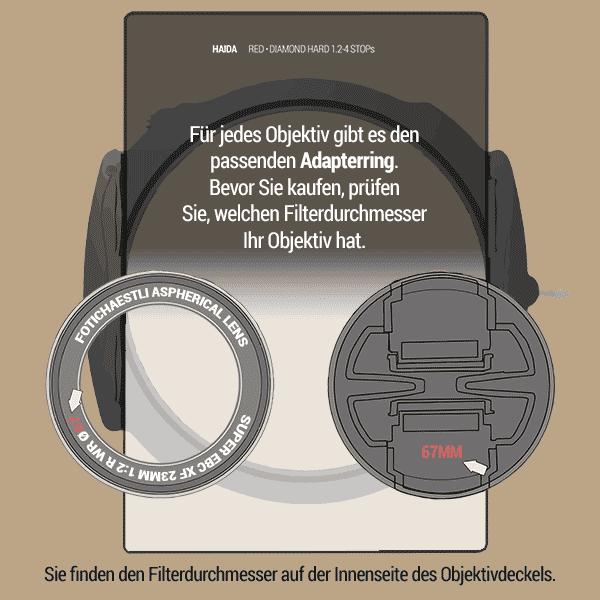 Image du produit Haida M15 Adapter Ring 67mm (Support de filtre obectif, 67 mm)