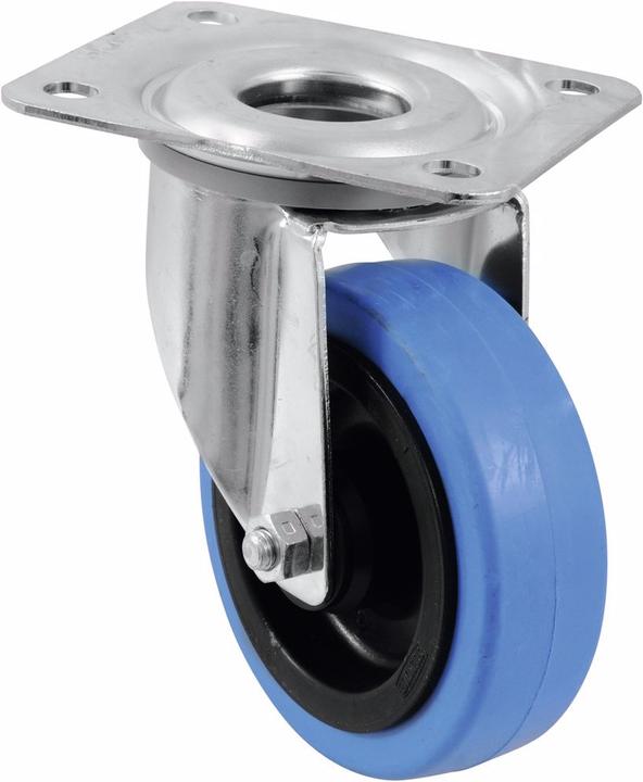 Image du produit Roadinger Roulette pivotante 100mm BLUE WHEEL bleu clair