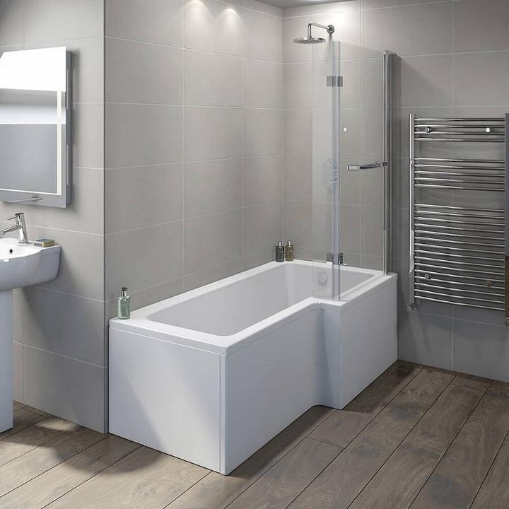 Produktbild Home Deluxe Duschbadewanne nicht freistehend ALORA 170x85cm - Links (85 cm, 170 cm)