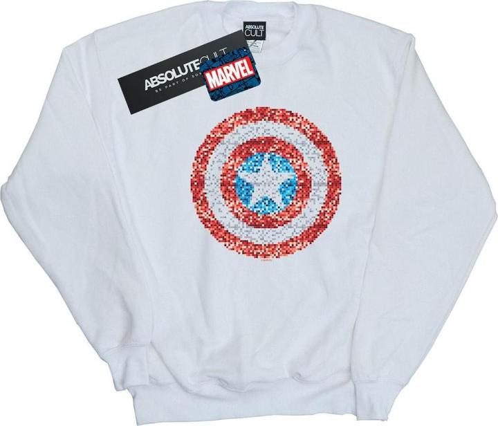Image du produit - Sweat CAPTAIN AMERICA PIXELATED SHIELD - Femme (XL)