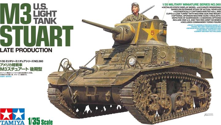 Image du produit Tamiya U.S.Light Tank M3 Stuart production tardive