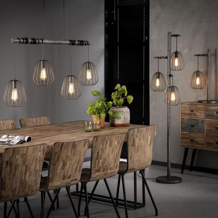 Produktbild famlights Madeleine aus Metall in Silber 4xE27 (E27)