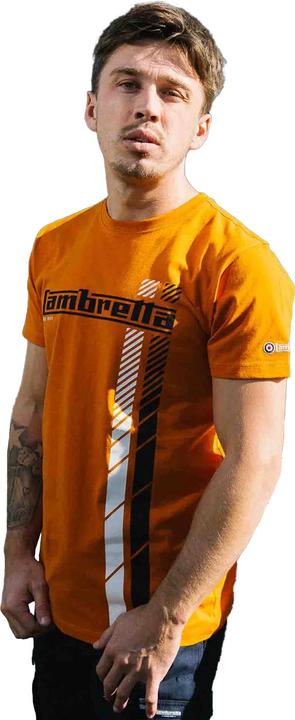 Actual product image Lambretta Mens SS25 Racing Stripe T-Shirt (4XL)