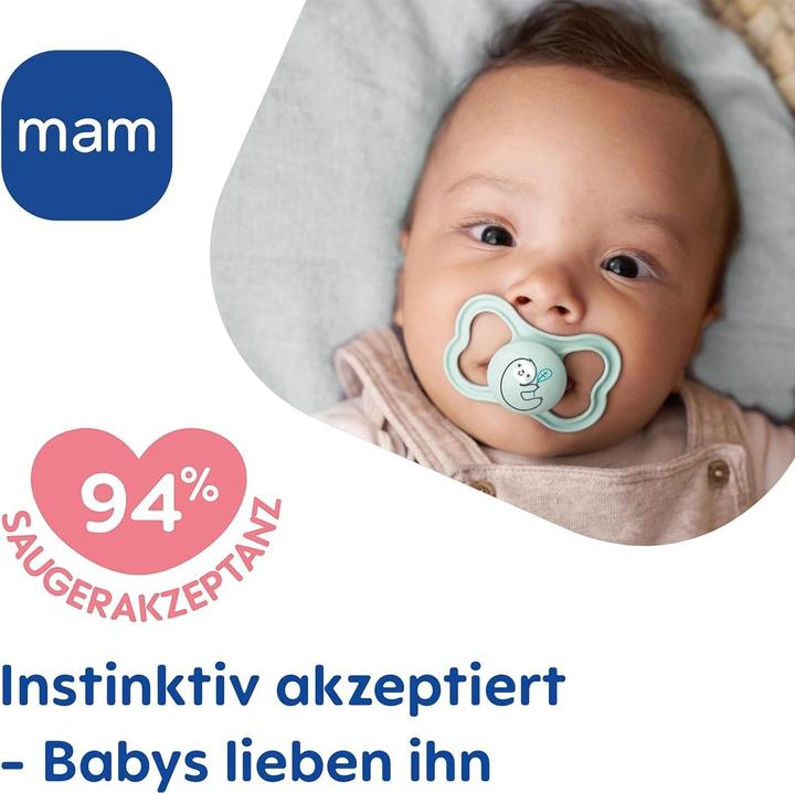Actual product image MAM Air Night silicone dummy, 2 pieces, 6-16 months (2 x, 6 - 16 M.)