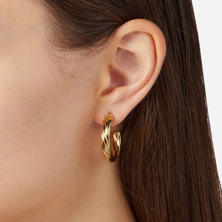 Actual product image Chiara Ferragni Bold Hoop Ohrringe (Brass)