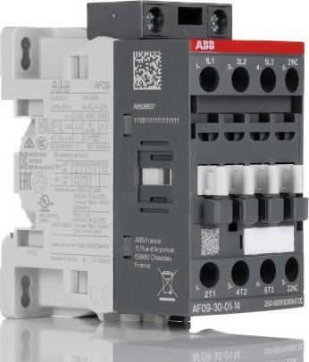 Actual product image ABB AF09-30-01-14 Power contactor / 250 500 V coil, 3 -pole 3 NO +1 NC / 25 A