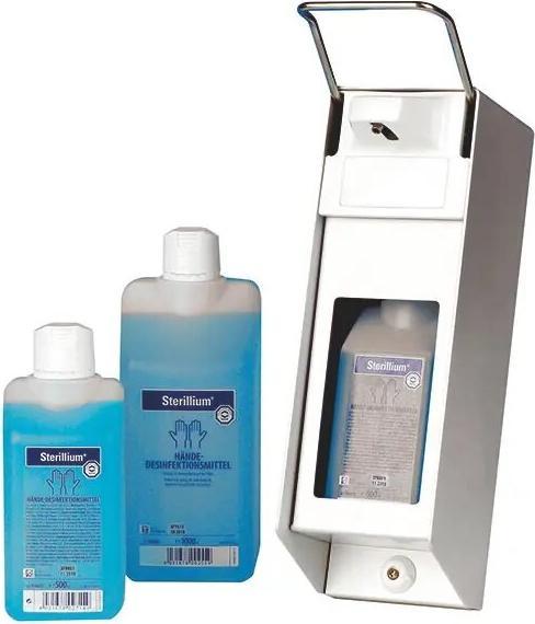 Actual product image Servoprax Wall dispenser Universal 500 ml with long arm lever and stainless steel pump