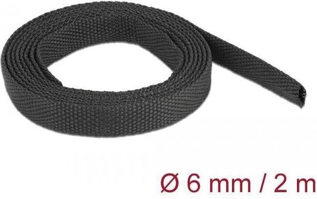 Immagine prodotto Delock Tubo termoretraibile in tessuto 2 m x 6 mm tasso di restringimento 2:1 nero (1 x)