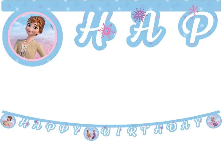 Image du produit Magni Bannière FROZEN II Happy Birthday FSC-Mix