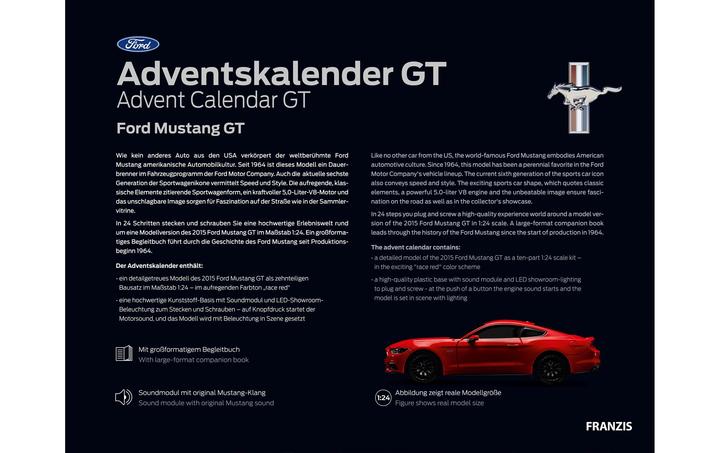 Immagine prodotto Franzis GT Ford Mustang GT