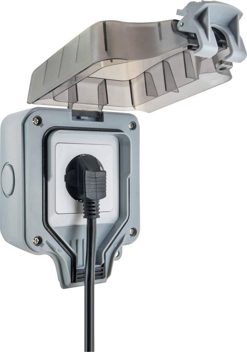 Produktbild Schwaiger Aussensteckdose IP66 1-Fach Schuko-Unterputzdose