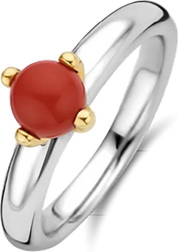 Image du produit Ti Sento Milano Bague avec pierre rouge corail 12179CR (56, Argent 925)