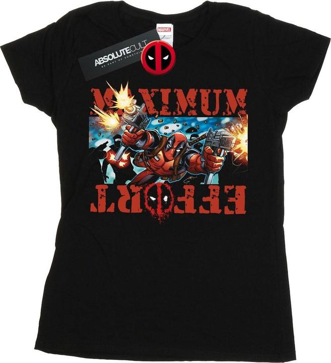 Image du produit - T-shirt DEADPOOL MAXIMUM EFFORT - Femme (XL)
