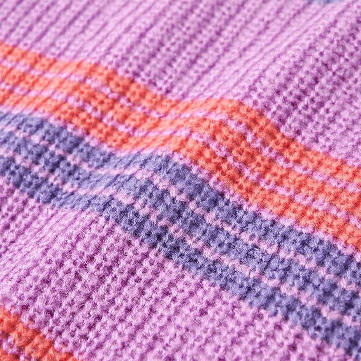 Immagine prodotto VidaXL Maglione da bambino a righe lavorato a maglia viola e rosa (104)