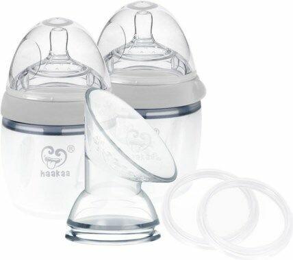 Haakaa Generation 3 Breast Pump + Bottle Set 160ml - Grey