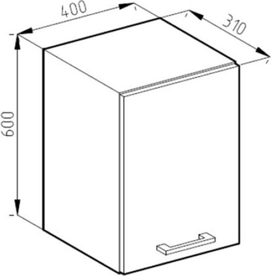 Produktbild Vicco Hängeschrank R-Line (40 x 31 x 60 cm)