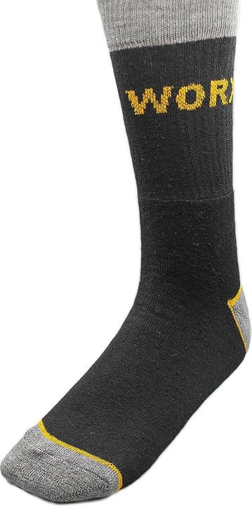 Image du produit Casativo Lot de 3 chaussettes de travail WORX, hommes, taille 39-42, noir-gris (Lot de 3, 39 - 42)