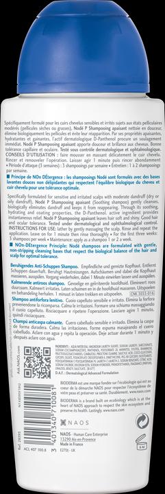 Produktbild Bioderma Nodé P Shampooing Apaisant (400 ml, Flüssiges Shampoo)