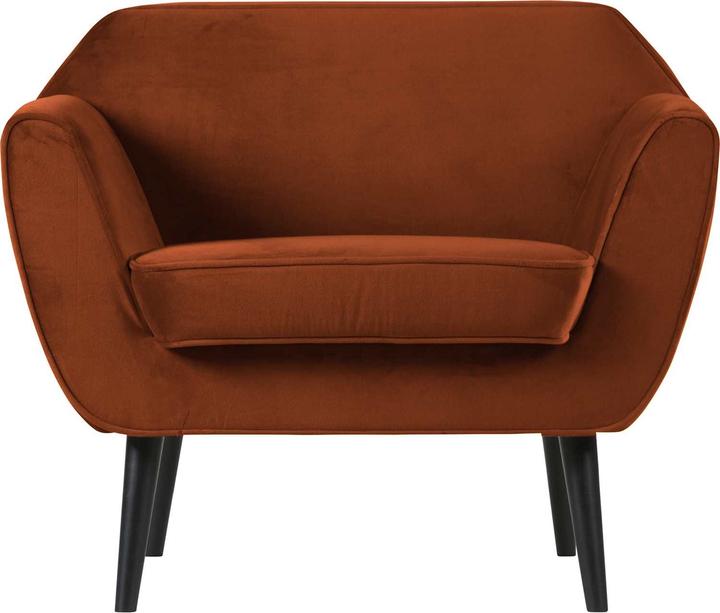 Productafbeelding Woood Fauteuil Rocco Fluweel roest
