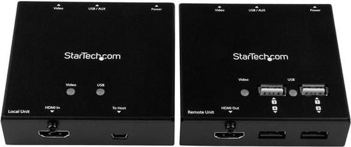 Produktbild StarTech HDMI OVER CAT6 WITH USB - 50M (USB-B, USB-A, 7 Ports)