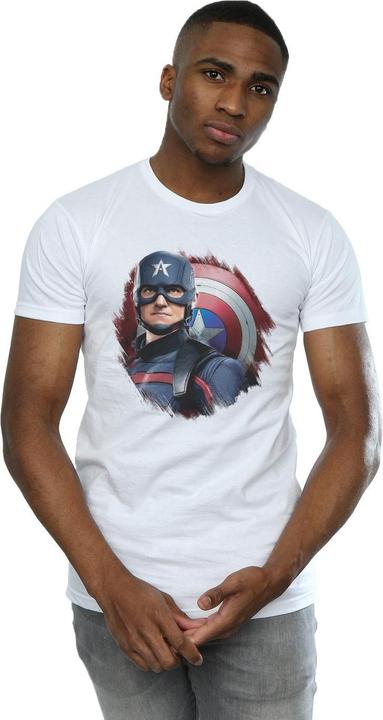 Actual product image Mens The Falcon And The Winter Soldier Captain America Stare T-Shirt (XXL)