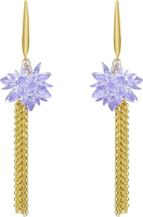 Uzurii Purple Flower Fall Ohrringe (925er Sterlingsilber)