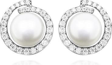 Produktbild Silver Cat Unique silver earrings with pearls SC484