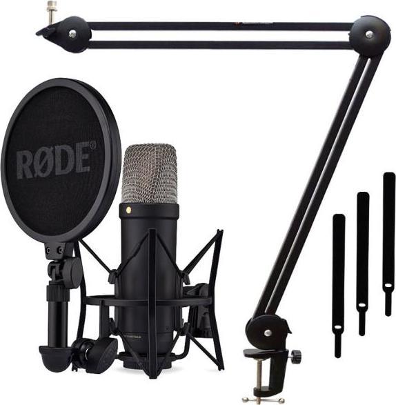 Actual product image RØDE NT1 5th Generation Microphone Black with Stand Arm
